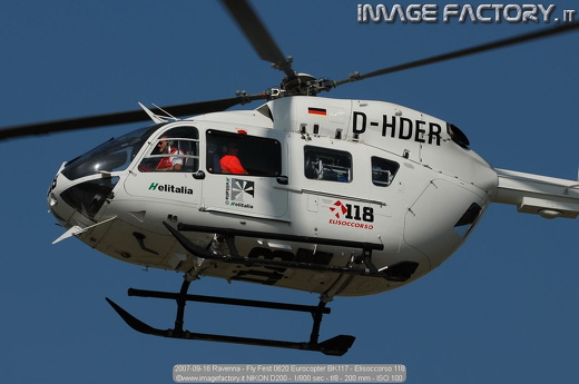 2007-09-16 Ravenna - Fly Fest 0620 Eurocopter BK117 - Elisoccorso 118